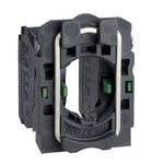 Schneider Electric SCHNEIDER Single contact block with body/fixing collar, plastic, screw clamp terminal, 2 NO - ZB5AZ103