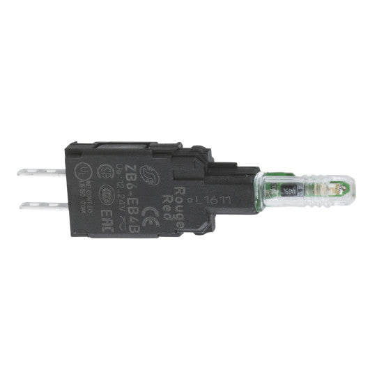Schneider Electric SCHNEIDER white light block with body/fixing collar with integral LED 230...240V - ZB6EM1B