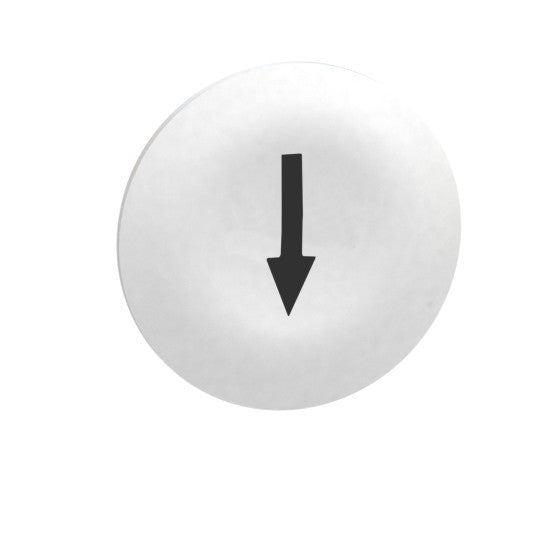 Schneider Electric SCHNEIDER white cap marked arrow for rectangular multiple-headed pushbutton Ø22 - ZBA7134