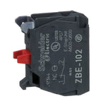 Schneider Electric SCHNEIDER Single contact block, silver alloy, screw clamp terminal, 1 NC - ZBE102