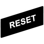 Schneider Electric SCHNEIDER marked legend 8 x 27 mm for legend holder 30 x 40 mm - RESET black color - ZBY02322