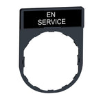 Schneider Electric SCHNEIDER legend holder 30 x 40 mm with legend 8 x 27 mm with marking EN SERVICE - ZBY2111