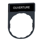 Schneider Electric SCHNEIDER legend holder 30 x 40 mm with legend 8 x 27 mm with marking OUVERTURE - ZBY2113