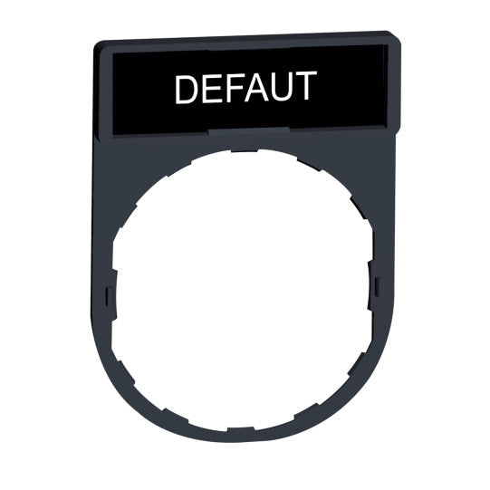 Schneider Electric SCHNEIDER legend holder 30 x 40 mm with legend 8 x 27 mm with marking DEFAUT - ZBY2134