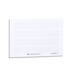 Schneider Electric SCHNEIDER sheet of 76 unmarked legends 8 x 27 mm for legend holder 30 x 40 mm - ZBY4100