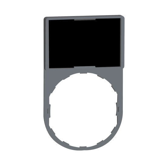 Schneider Electric SCHNEIDER Legend holder 30 x 50 mm, plastic, with legend 18 x 27 mm, unmarked - ZBY6101