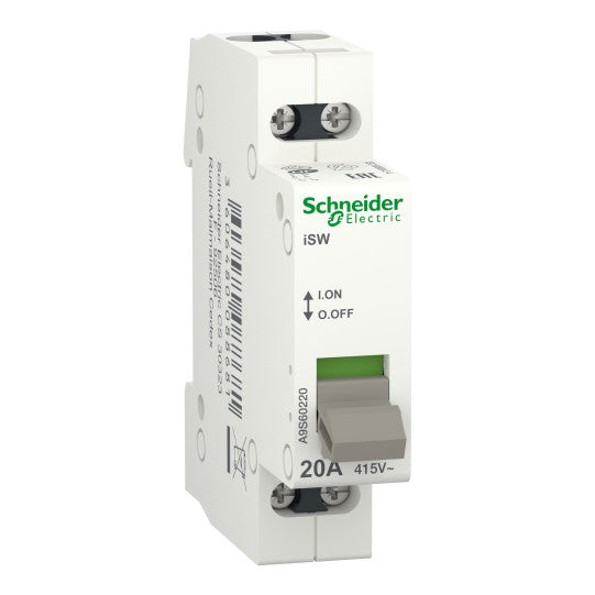 Schneider Electric Acti 9 switch Acti9 iSW - 2 poles - 20 A - 415V - A9S60220