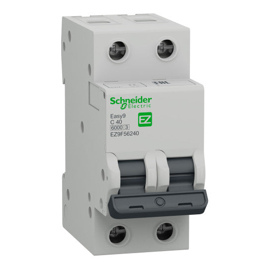Schneider Electric SCHNEIDER Easy9 miniature circuit breaker- 2P - 40 A - C curve - 6000 A - 230 V - EZ9F56240