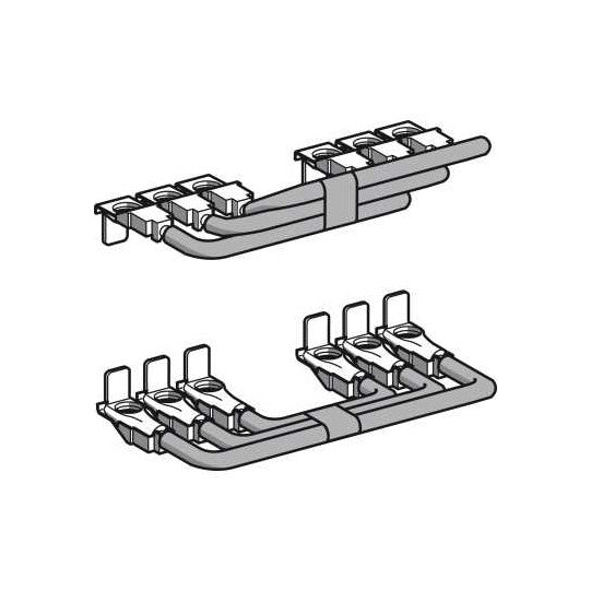 Schneider Electric Linergy Set of power connections, parallel and reverser bars, for 3P reversing contactors assembly, LC1D115-D150 - LA9D11569