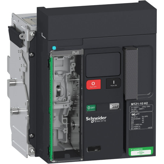 Schneider Electric SCHNEIDER MTZ1 circuit breaker Masterpact 1000A H2 3P withdrawable