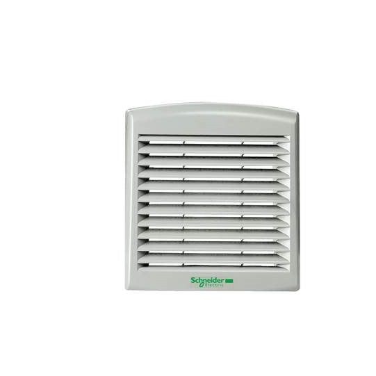 Schneider Electric ClimaSys outlet grille plast cut out 125x125mm ext dim 137x117mm IP54 - NSYCAG125LPF