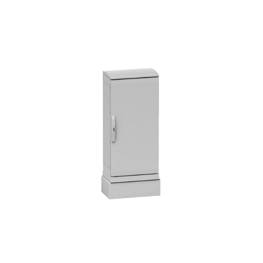 Schneider Electric Thalassa Polyester glassreinf. plinth for encl PLAZ(T)124 front opening IP44-IK10 RAL7035 - NSYZZ2124G