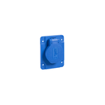 Schneider Electric PratiKa PratiKa socket - blue - 2P + E - 10/16 A - 250 V - French - IP54 - flush - back - PKN61B