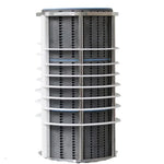 Silicon carbide block heat exchangers