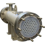 Silicon carbide shell and tube heat exchangers