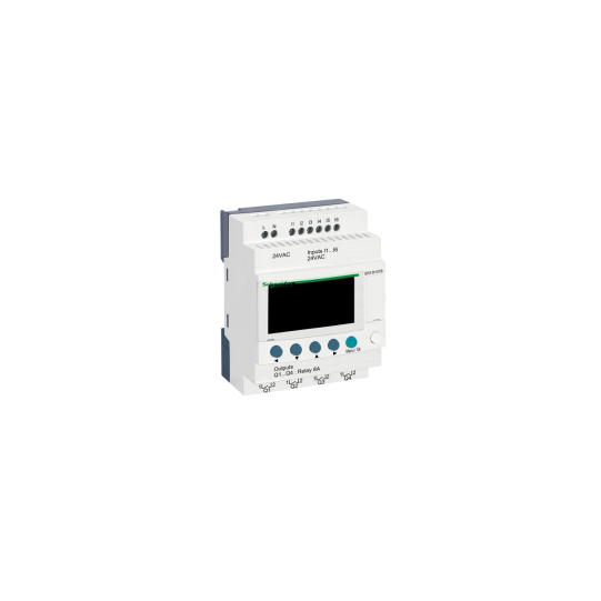 Schneider Electric Zelio Logic Zelio Logic - relais intelligent modul.- 10 E/S - 24Vca - horloge - affichage - SR3B101B