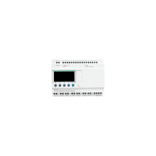 Schneider Electric SCHNEIDER modular smart relay Zelio Logic - 26 I O - 24 V DC - clock - display - SR3B261BD