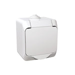 Schneider Electric SCHNEIDER Cedar Plus - Single socket outlet sideE - 16A, shutters, white - WDE000541