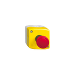 Schneider Electric SCHNEIDER yellow station - 1 red mushroom head pushbutton Ø40 turn to release 1NO+1NC - XALK178E