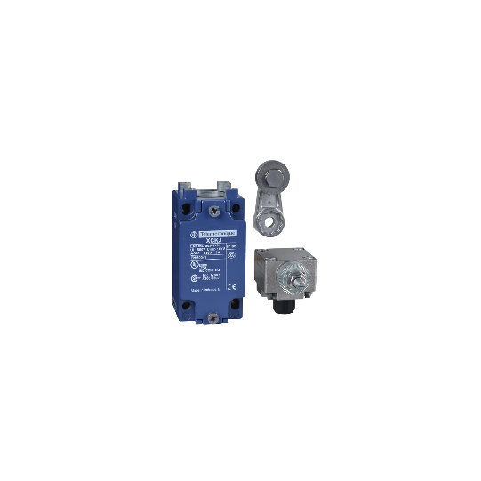 Schneider Electric OsiSense XC Télémécanique - limit switch XCKJ - thermoplastic roller lever - 1NC+1NO - snap action - M20 - XCKJ10511H29