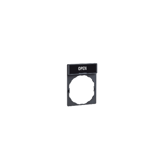 Schneider Electric SCHNEIDER Harmony porte étiquette 30 x 40 mm standard - Ø22 - avec étiquette OPEN - ZBY2313