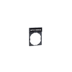 Schneider Electric SCHNEIDER legend holder 30 x 40 mm with legend 8 x 27 mm with marking AUTO O MANUAL - ZBY2485
