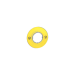 Schneider Electric SCHNEIDER Harmony XB4, Legend holder Ø60 for emergency stop switching off push button, plastic, yellow, unmarked - ZBY9121