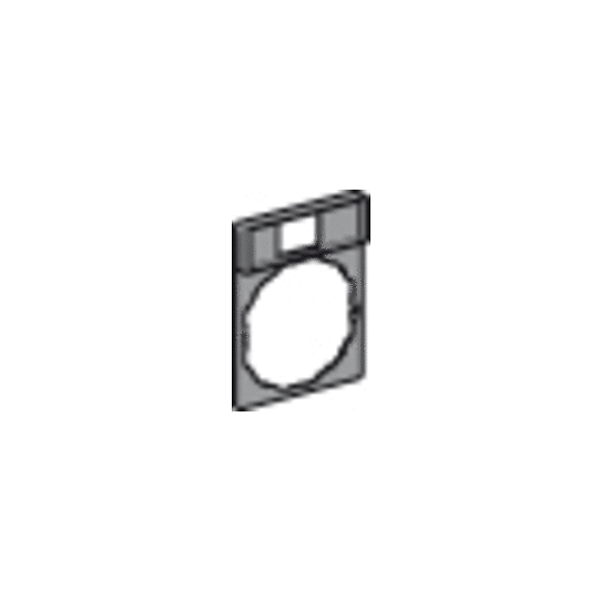 Schneider Electric SCHNEIDER legend holder 30 x 40 mm with legend 8 x 27 mm unmarked - ZBZ32