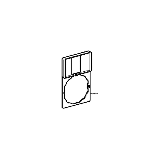 Schneider Electric SCHNEIDER legend holder 30 x 50 mm with legend 18 x 27 mm unmarked - ZBZ33